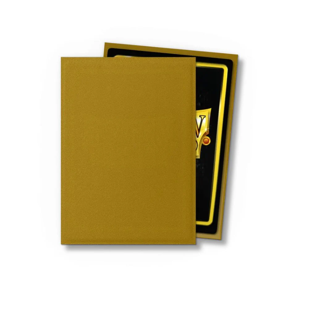 Dragon Shield: Standard Sleeves Matte - 100st - Gold - Image 2