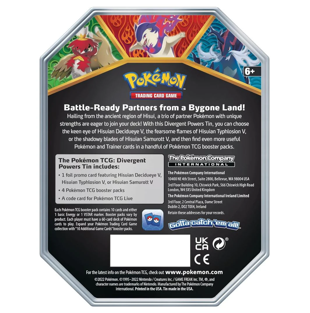 Pokémon Divergent Powers Tin: Hisuian Typhlosion V - Image 2