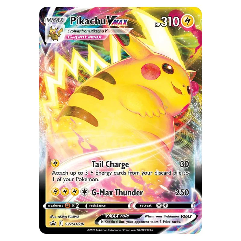 Pikachu VMAX - SWSH286 Black Star Promo - Jumbo (Stort kort)