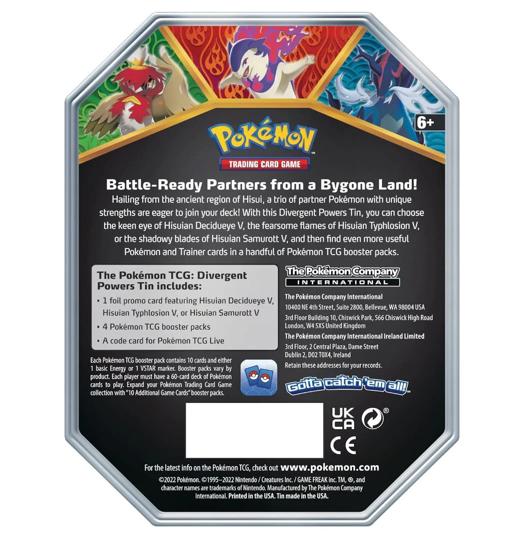 Pokémon Divergent Powers Tin: Hisuian Samurott V - Image 2