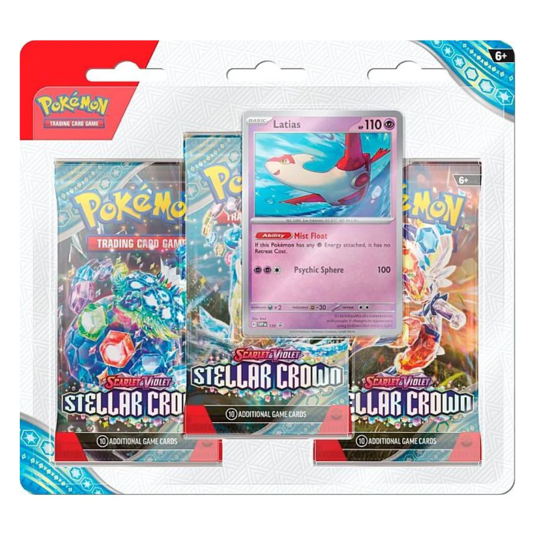 Pokémon Scarlet & Violet 7: Stellar Crown 3-Pack Blister - Latias
