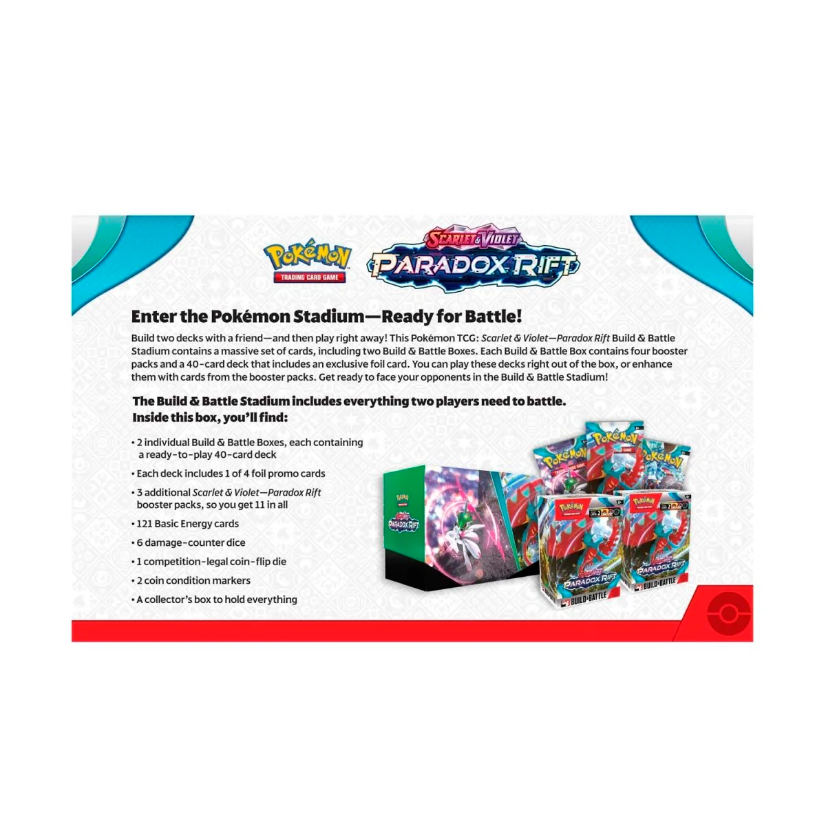 Pokémon Scarlet & Violet: Paradox Rift Build & Battle Stadium Box - Image 6