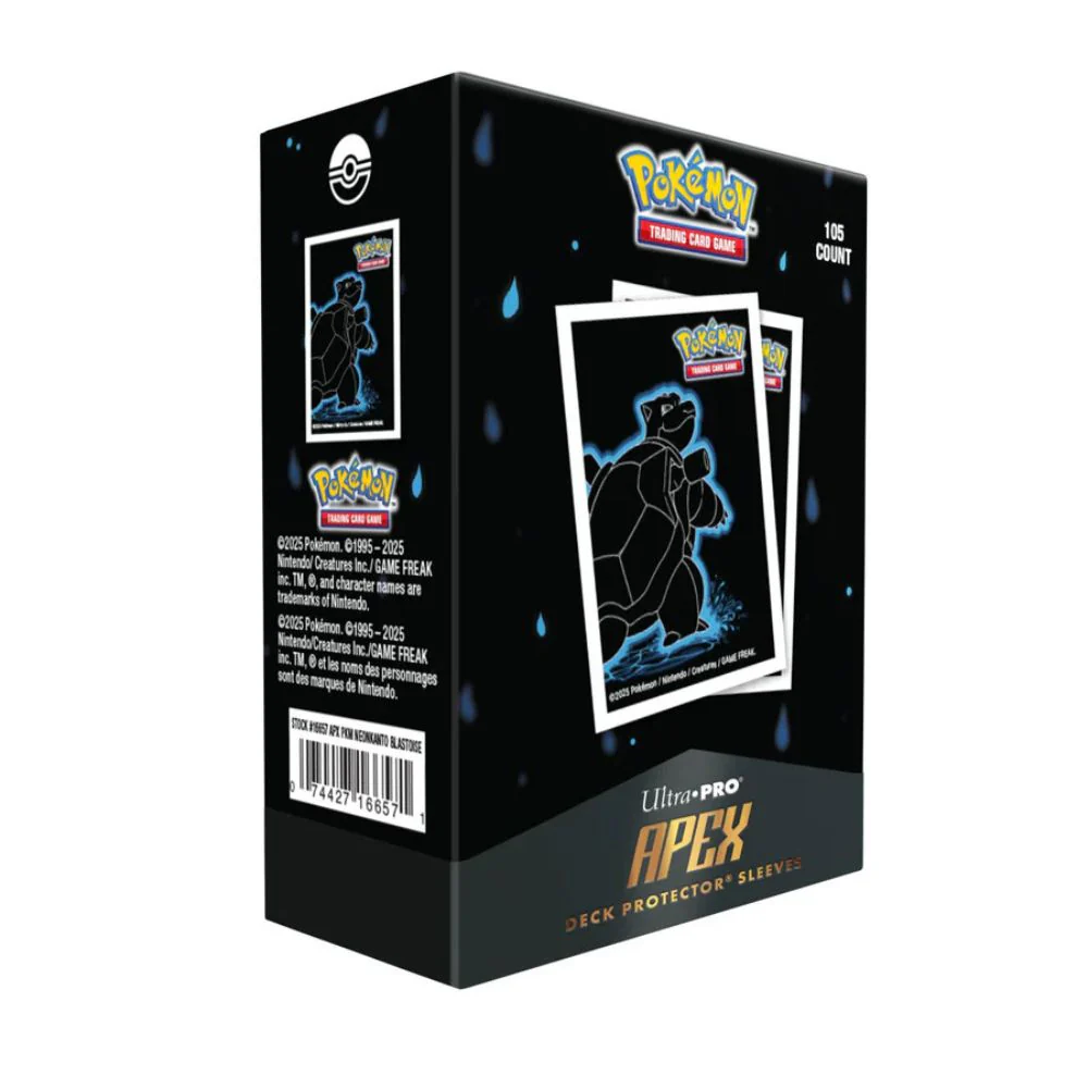 Ultra PRO: Pokémon Neon Kanto APEX Deck Protector Sleeves 105st - Blastoise - Image 2