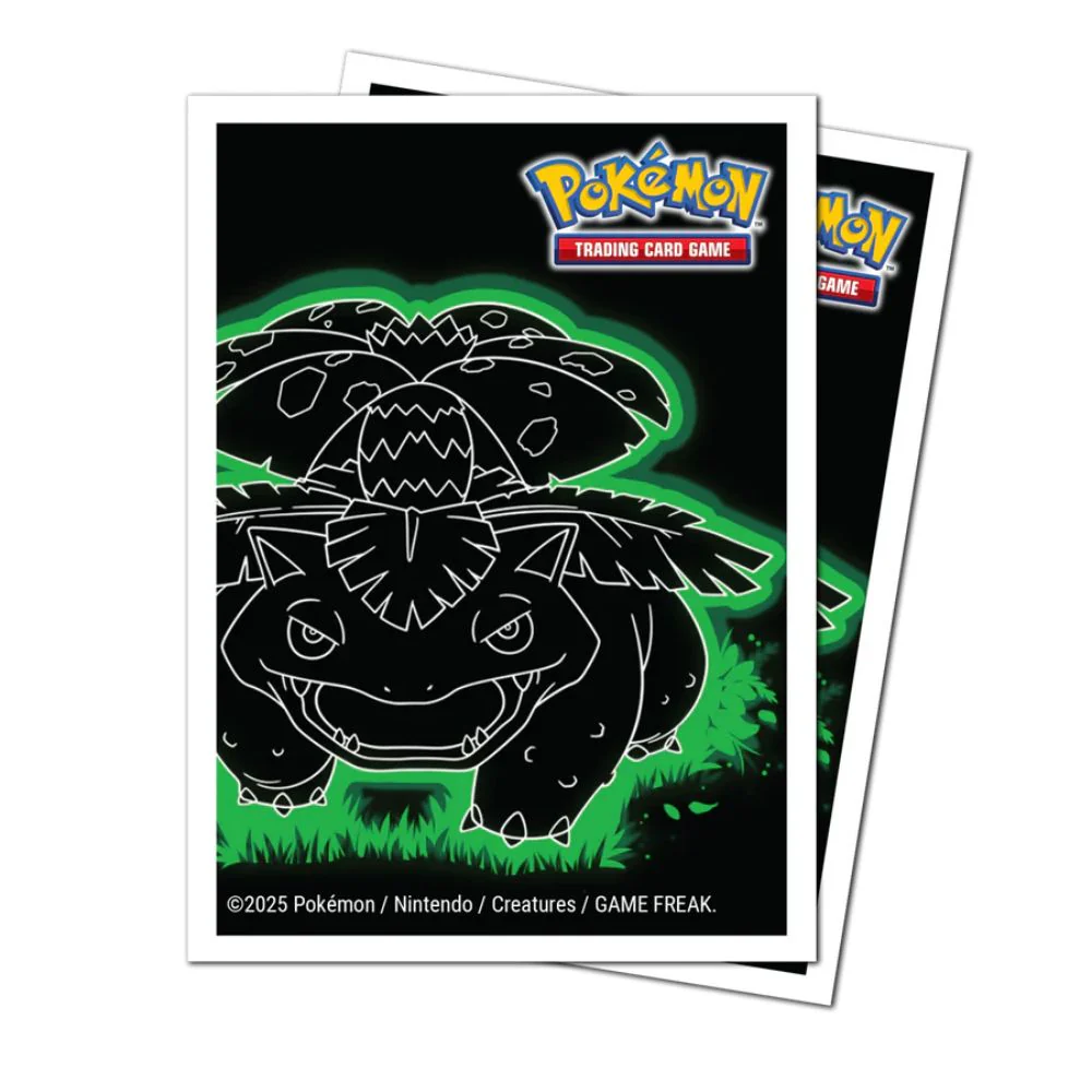 Ultra PRO: Pokémon Neon Kanto APEX Deck Protector Sleeves 105st - Venusaur