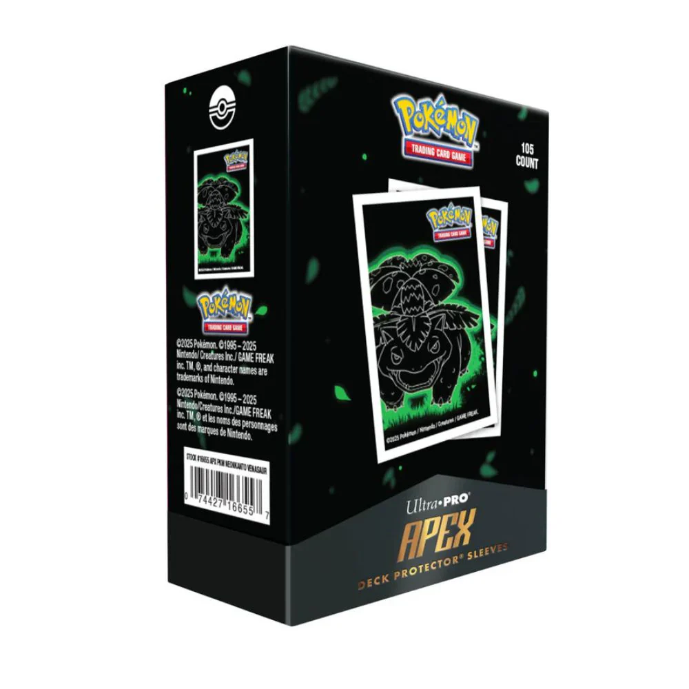 Ultra PRO: Pokémon Neon Kanto APEX Deck Protector Sleeves 105st - Venusaur - Image 2