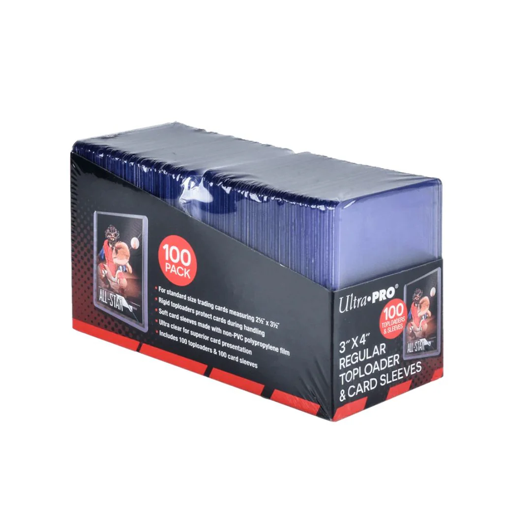 Ultra Pro: Regular Toploader 3x4 Clear & Soft Sleeves Bundle - 100st